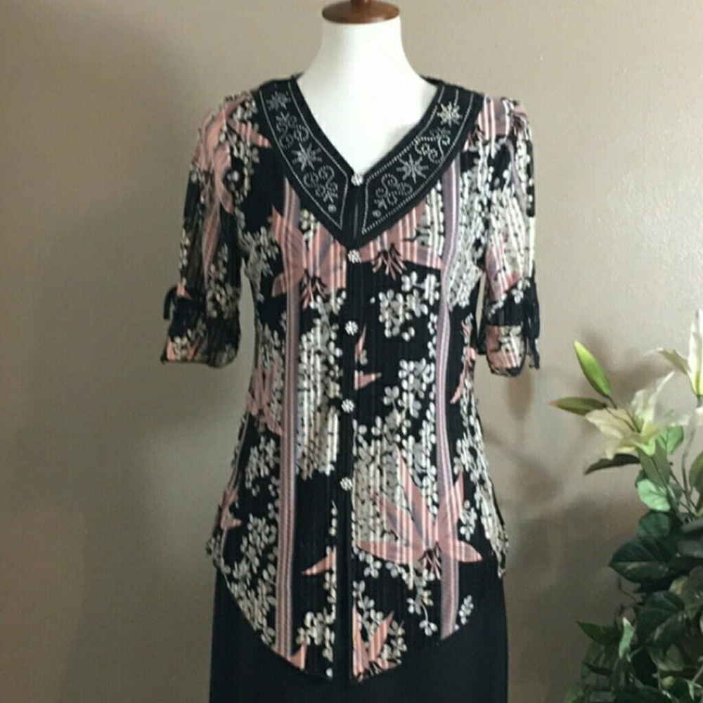 Bohemian Design Printed Top